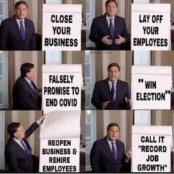 Record job growth Meme Template