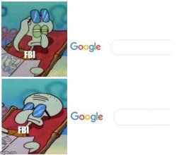 google squidward fbi Meme Template