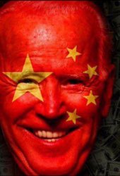 Joe Biden Communist Flag face Meme Template