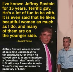 Trump and  Jeffrey Epstein 15 years BFFs Meme Template