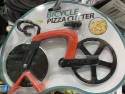 Bicycle pizza cutter Meme Template