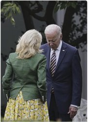 Jill scolds Joe Biden and he pouts Meme Template