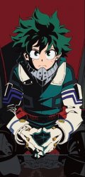 Deku sitting like a king Meme Template