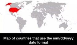 Countries that use mm dd yyyy format Meme Template