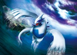 Lugia rising out of the water Meme Template