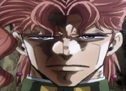 kakyoin straight face Meme Template