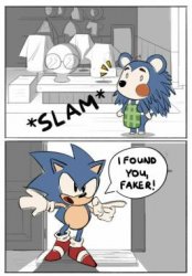 Sonic meets Mabel Meme Template