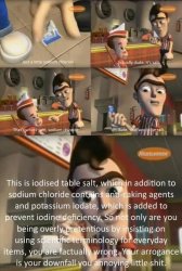 Sodium chloride Meme Template