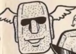 flying moai Meme Template