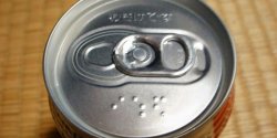 Braille name in drink can Meme Template