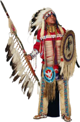 Plains Indian Warrior with transparency Meme Template
