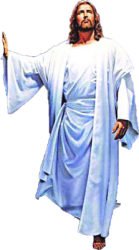 Jesus stepping with transparency Meme Template