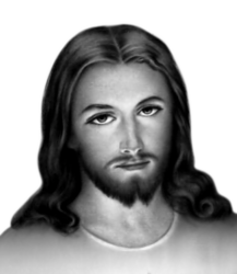 Catholic Jesus face with transparency Meme Template