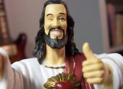 low quality buddy christ Meme Template