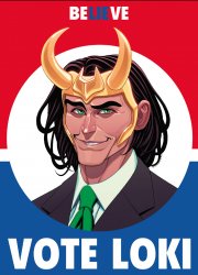 Vote Loki Meme Template