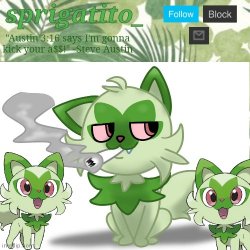 sprigatito_ Announce Template Meme Template