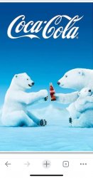 Polar bear Coca-Cola Meme Template