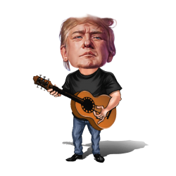 Trump on Guitar Meme Template