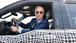 Biden driving truck Meme Template