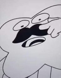 Surprised Moustache X Meme Template