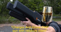 Charges Anti-Drone EMP with religious intent Meme Template