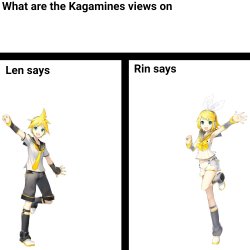 what are the kagamines views on Meme Template
