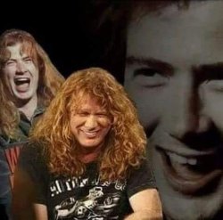 Dave Mustaine laughing Meme Template