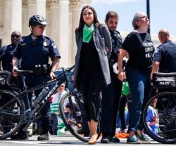 AOC arrest Meme Template