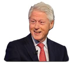 Bill Clinton bust with transparency Meme Template