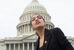 AOC Twerp Walk Meme Template