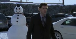 Jim and the snowman Meme Template
