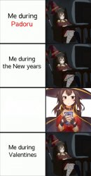 tired megumin v1 Meme Template