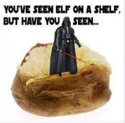 Vader on a tater Meme Template