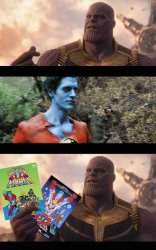 Thanos Meets Captain Planet Meme Template