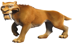 Diego the Smilodon (Sabre Tooth Tiger) Meme Template