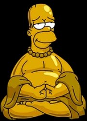 Buddha Homer Simpson Meme Template