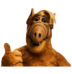 Blurry Alf Transparent Background Meme Template