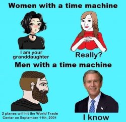 George W. Bush time machine Meme Template