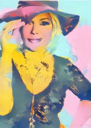 Kim Wilde hat AI art Meme Template