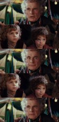 Bilbo Baggins Talks To Kids In The Shire Blank Template Meme Template