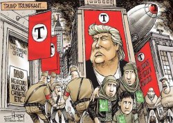 Trump elitist Tyrant Traitor Nazi Meme Template