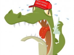 MAGA crocodile tears Meme Template