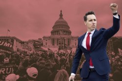 Josh Hawley fist pump Meme Template