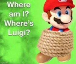 Mario lost Meme Template