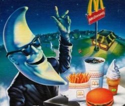 Moonman at McDonald’s Meme Template