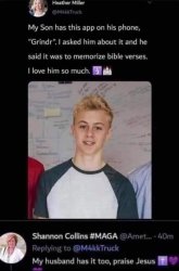 Grindr app Meme Template