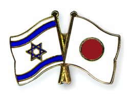 israel japan crossed flag pin Meme Template