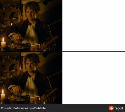 Bilbo annoyed Meme Template