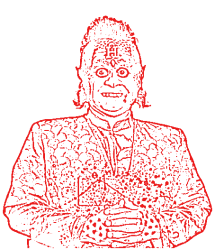 Gowrix Red Stencil Transparent Meme Template