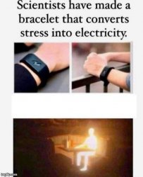 bracelet stress electricity Meme Template